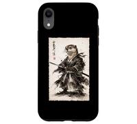 Carcasa para iPhone XR Nutria Samurai Guerrero Luchador Vintage Ukiyo-e Anime Japonés