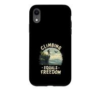 Carcasa para iPhone XR Objetivos de Climbing Mountain Peak Rock Climbing Summit