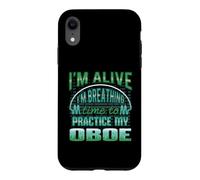 Carcasa para iPhone XR Oboe Jugador Humor Oboísta Músico Viento Madera Doble Caña