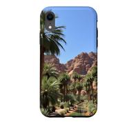 Carcasa para iPhone XR Obra de Arte del Paisaje del palmeral del Oasis del cañón del Desierto