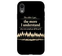 Carcasa para iPhone XR Off Grid Humor Bosque Cita Desierto Camping Naturaleza
