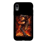 Carcasa para iPhone XR Oficial Spiral Draconis Flame Gothic Fantasy