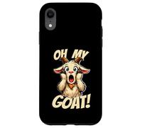 Carcasa para iPhone XR Oh My Goat Screaming Dibujos Animados Funny Divertido Meme Cabra