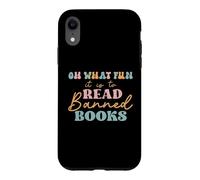 Carcasa para iPhone XR Oh What Fun it is to Read Banned Books and Coffee Fight Evil
