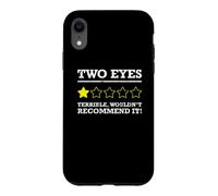 Carcasa para iPhone XR Ojo de Cristal de prótesis de Ojo Medio Ciego Divertido