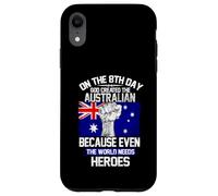 Carcasa para iPhone XR On The Eighth Day God Created The Australian Pride Heroes