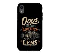 Carcasa para iPhone XR Oops I Bought Another Lens - Sarcastic Photographer Vintage