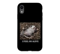 Carcasa para iPhone XR Opossum I Feel So Alive Playing Dead Humor irónico sarcástico