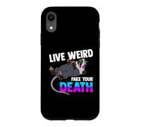 Carcasa para iPhone XR Opossum Lover - Live Weird Fake Your Death - Funny Animal