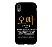 Carcasa para iPhone XR Oppa Coreano Word Funny Seúl Corea KDrama Cultura