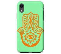 Carcasa para iPhone XR Orange Hamsa Yoga Mediación