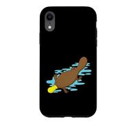 Carcasa para iPhone XR Ornitorrinco Australiano en Agua de un Bosque