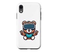 Carcasa para iPhone XR Oso Lindo cómic de Dibujos Animados VR Realidad Virtual