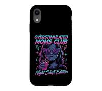 Carcasa para iPhone XR Overstimulated Moms Club Retro Night Shift Edition Mama
