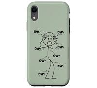 Carcasa para iPhone XR OW OW Stick Character Figure Humor Chronic Pain Awareness