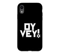 Carcasa para iPhone XR Oy Vey Funny Jewish Yiddish, Hombres, Mujeres, niños, Hanukkah Holiday