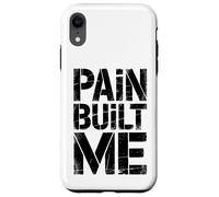 Carcasa para iPhone XR Pain Built me Frase Motivacional Aspecto Usado