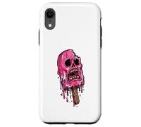 Carcasa para iPhone XR Paleta de Calavera Rosa derretida Espeluznante Verano Halloween Espeluznante