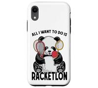 Carcasa para iPhone XR Panda Racketlon Todo lo Que Quiero Hacer es Divertido y Lindo Jugador de Osos