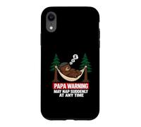 Carcasa para iPhone XR Papa Bear Warning May Nap Suddenly At Any Time