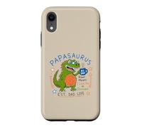Carcasa para iPhone XR Papasaurus Number One Dad Funny Dinosaur Rex Día del Padre