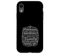 Carcasa para iPhone XR Parkinson Viene con una Familia Que Nunca renuncia a la Cinta