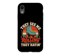 Carcasa para iPhone XR Patín de Ruedas They See Me Rolling Retro Skater Hatin Girls