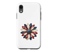 Carcasa para iPhone XR Patriotic Flower USA Floral American 4 Julio Independencia