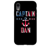 Carcasa para iPhone XR Patriótico Capitán Dan Vintage Bandera de Estados Unidos 4 de Julio