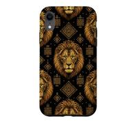 Carcasa para iPhone XR Patrón de Cabeza de león Igbo ISI AGU - Patrimonio y Cultura nigeriana
