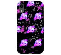 Carcasa para iPhone XR Patrón de Calavera de Galaxia, Rosas, Pastel, gótico, diseño estético