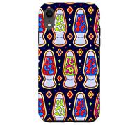 Carcasa para iPhone XR Patrón de lámpara de Lava Retro Groovy Y2K estética