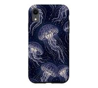 Carcasa para iPhone XR Patrón estético de Medusas de mar Profundo