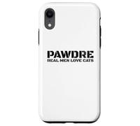 Carcasa para iPhone XR PAWDRE, Real Men Love Cats. Feline Father Funny Cat Dad
