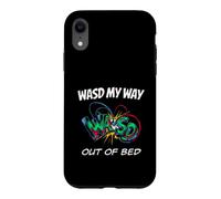 Carcasa para iPhone XR PC Gamer WASD My Way out of Bed Funny Gaming