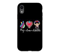 Carcasa para iPhone XR Peace Love Adelita Funny Mexican Spanish Saying México Team
