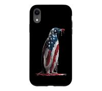 Carcasa para iPhone XR Penguin American Flag USA Drip Graffiti Amante