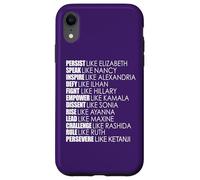 Carcasa para iPhone XR PERSISTE como LA Regla DE Elizabeth Ruth Persevere KETANJI KBJ Meme