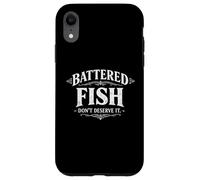 Carcasa para iPhone XR Pescado rebozado No lo mereces Divertido Mariscos Juego de Palabras Humor
