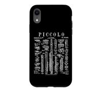 Carcasa para iPhone XR Piccolo Flautista Flautista Flautista Reproductor de música Vintage Patent