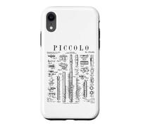 Carcasa para iPhone XR Piccolo Flautista Flautista Flautista Reproductor de música Vintage Patent