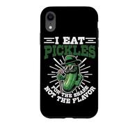 Carcasa para iPhone XR Pickle Lover Pepino Gimnasio Encurtidos Vegetales Fitness Vegano