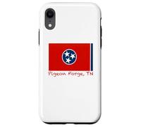 Carcasa para iPhone XR Pigeon Forge, Recuerdo de la Bandera de Estados Unidos de Tennessee