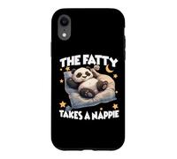 Carcasa para iPhone XR Pijama de Panda el Panda Gordo Toma una Siesta por la mañana