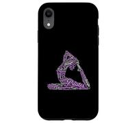 Carcasa para iPhone XR Pilates Wordcloud: Instructor de Fitness Amante del Pilates