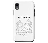 Carcasa para iPhone XR Pingüino Solitario marchando hacia la montaña desorientado, Pero por qué