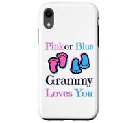Carcasa para iPhone XR Pink Or Blue Grammy Loves You Baby Girl Or Boy Pronto