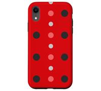 Carcasa para iPhone XR Pink & Red Black Polka Dot Ladybug Cute Lady Bug Polka Dots