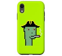 Carcasa para iPhone XR Pixel Art generativo de Degen Smokers Club #392 de NFT Ravencoin