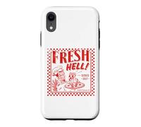Carcasa para iPhone XR Pizza Satan Fresh Hell Satan Occult Satanic Lucifer